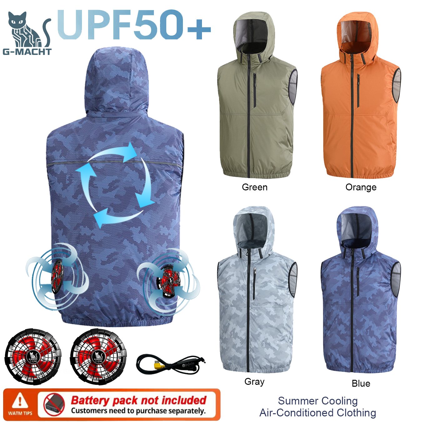 Outdoor Sport Brand Jacket - Summer Sport 12V/5V Fan Air Condition