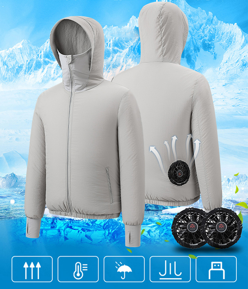 Outdoor Sport Brand Jacket - Summer Sport Fan Air Condition Cool