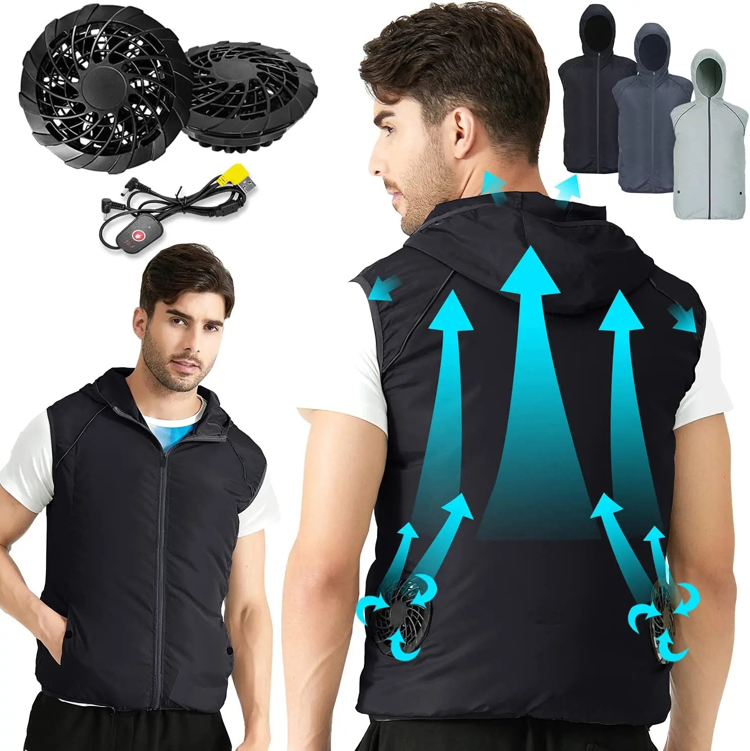 Outdoor Sport Brand Jacket - Summer Sport Fan Air Condition Cool