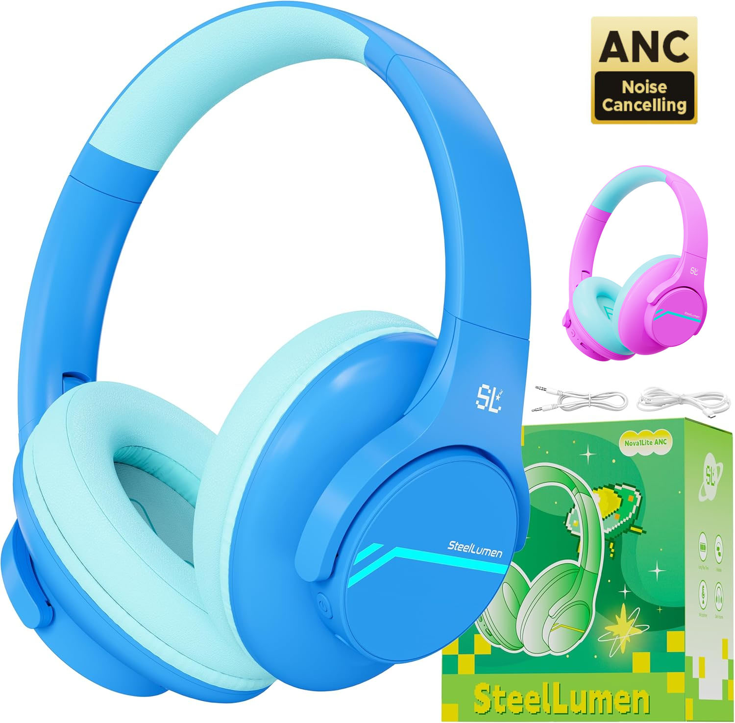 Outdoor Sport Activities For Kids - ANC Noise Cancelling Headphones For Kids