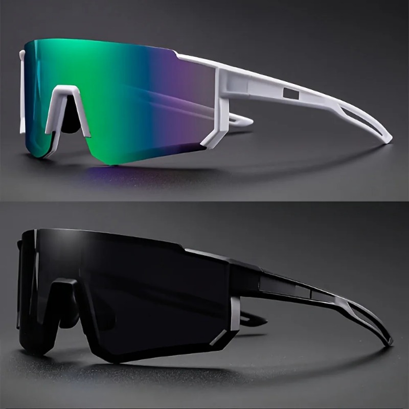 Outdoor Sports Accessories - 2pcs Men's Oversized Cycling Sunglasses Women