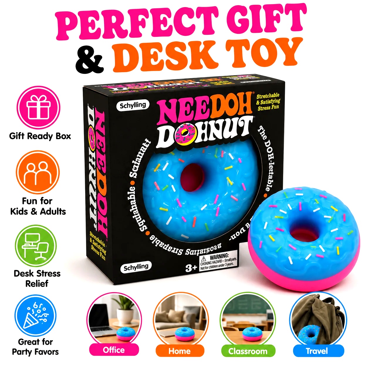 Outdoor Sports Accessories - NEW NeeDoh Donut Pinch Music Maltose