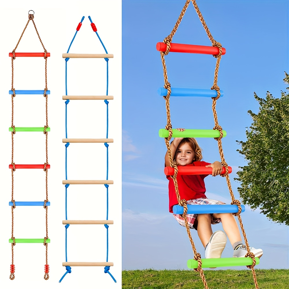 Outdoor Sport Activities For Kids - 1pc Colorful Kid Climbing Ladder Swing
