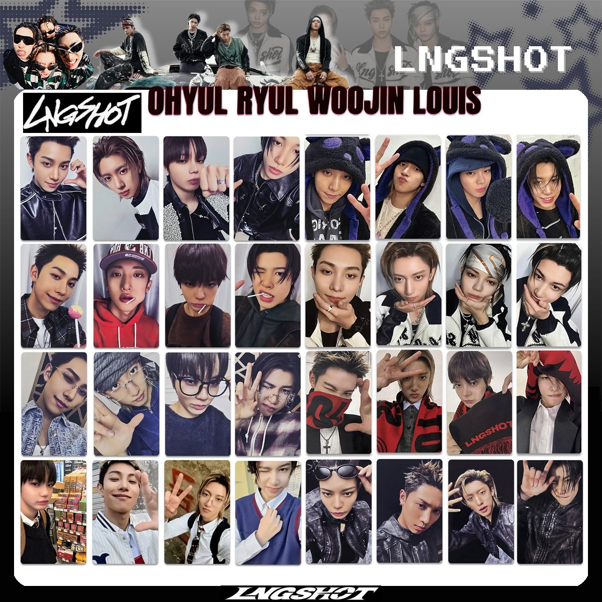 Outdoor Sports Accessories - 40PCS NEW KPOP Hip-hop Group,LNGSHOT,Album SHOT