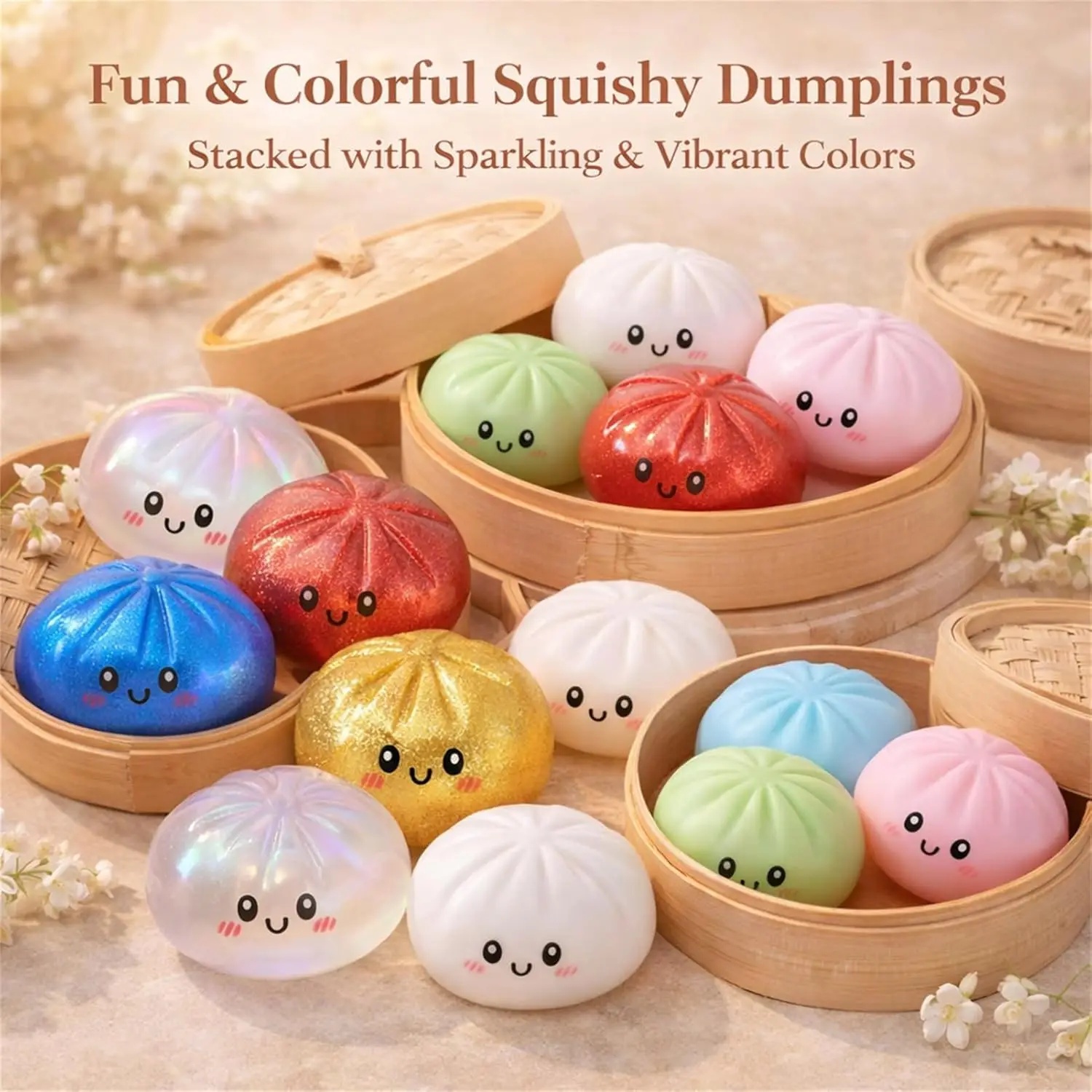 Mini Glitter Dumpling Squishy  - Outdoor Sports Accessories recension och pris