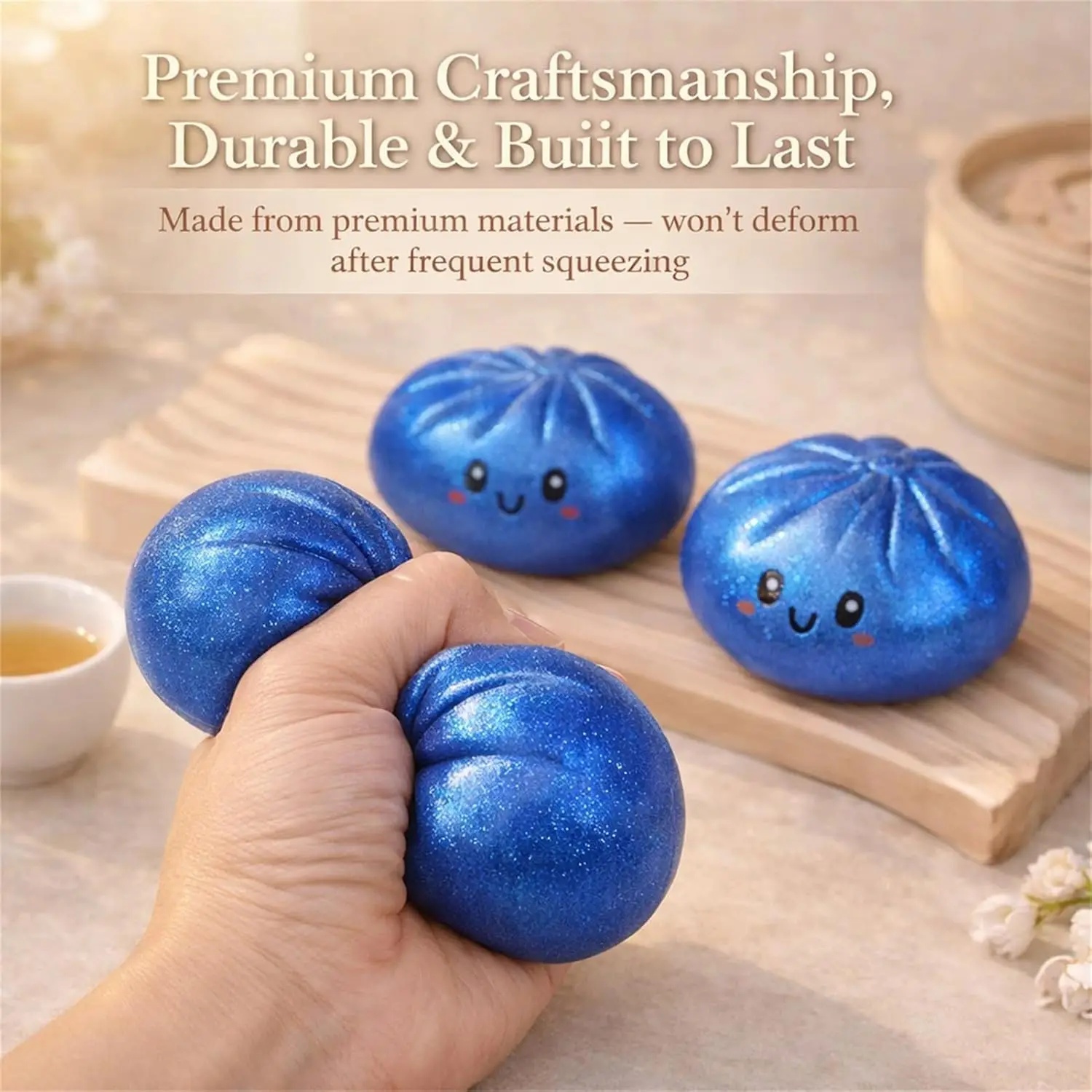 Mini Glitter Dumpling Squishy  - Outdoor Sports Accessories recension och pris