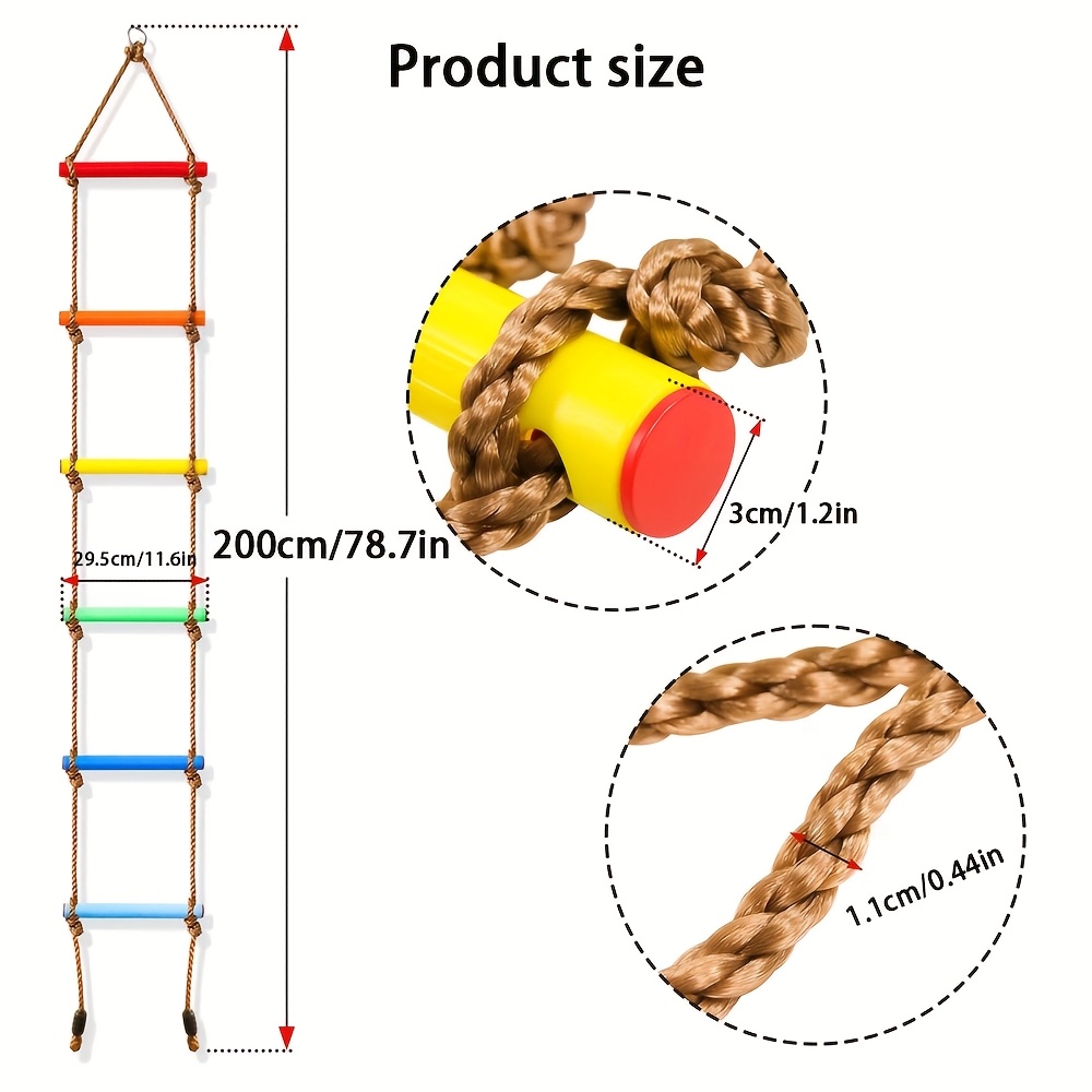 1pc Colorful Kid Climbing Ladd - Outdoor Sport Activities For Kids recension och pris