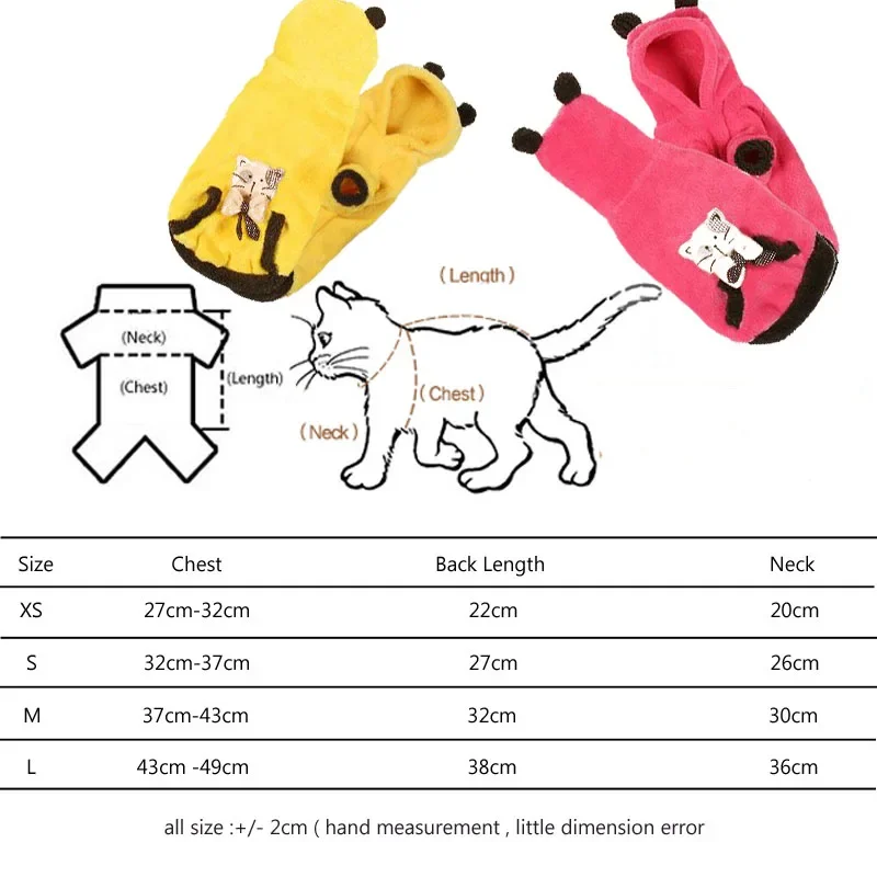 Cat Clothes Warmly Coral Velve - Outdoor Sport Festival recension och pris