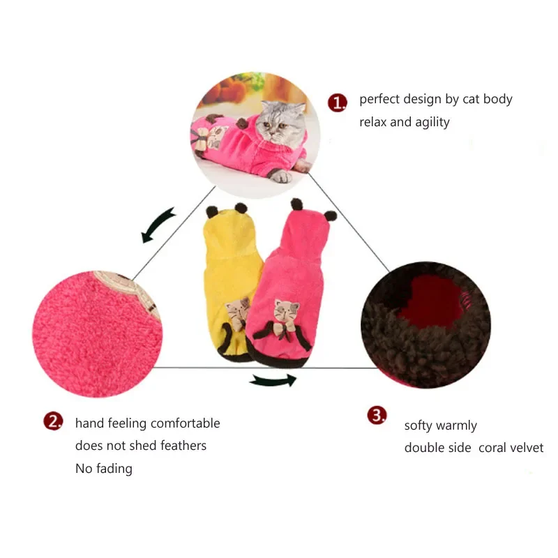Cat Clothes Warmly Coral Velve - Outdoor Sport Festival recension och pris