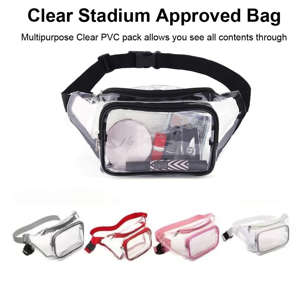 Clear Fanny Pack Transparent P - Outdoor Sport Bag recension och pris