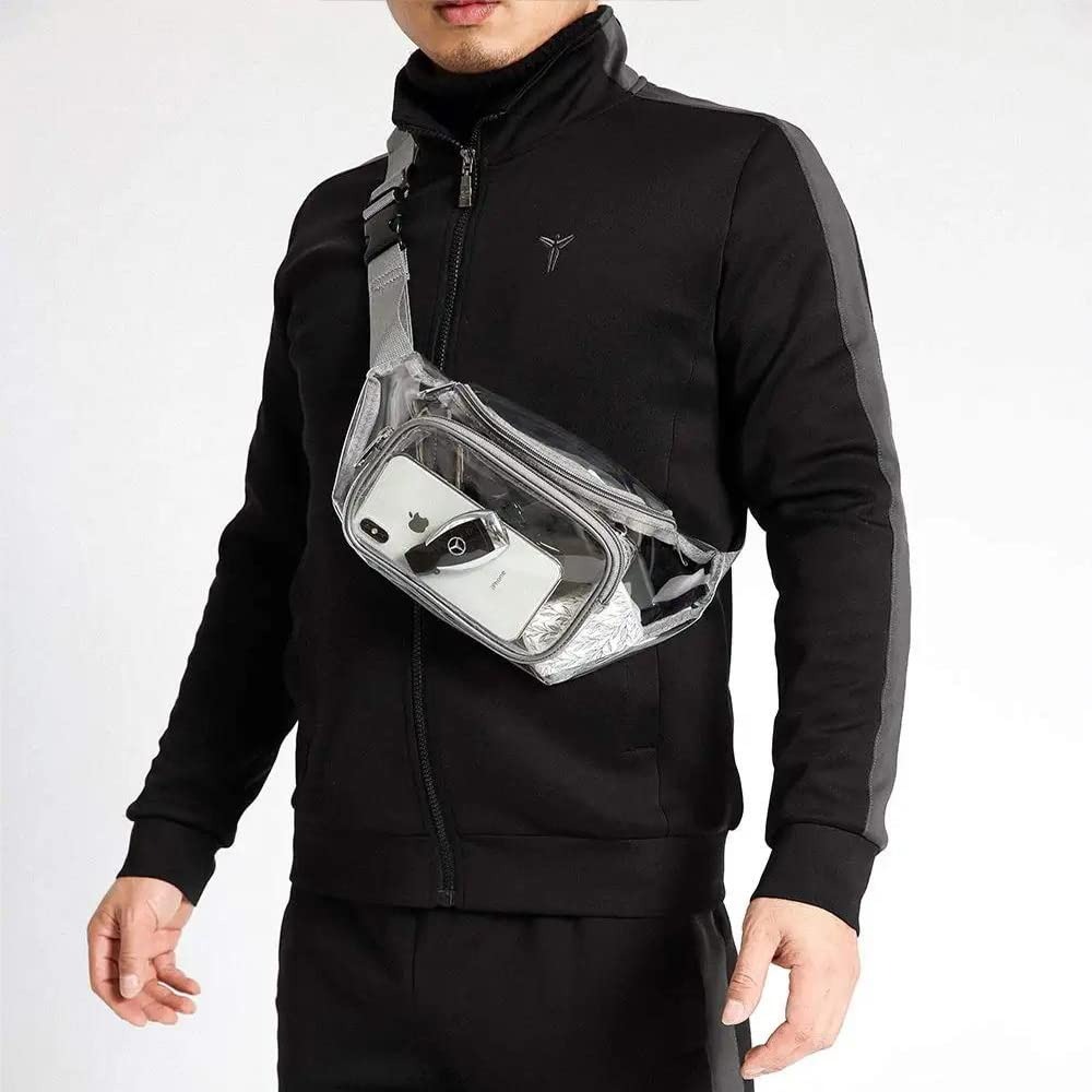 Clear Fanny Pack Transparent P - Outdoor Sport Bag recension och pris