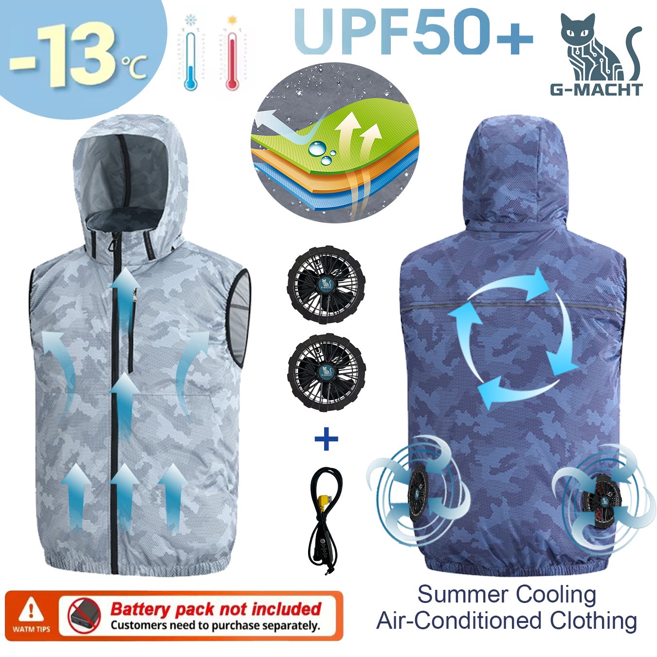 Summer Sport 12V/5V Fan Air Co - Outdoor Sport Brand Jacket recension och pris