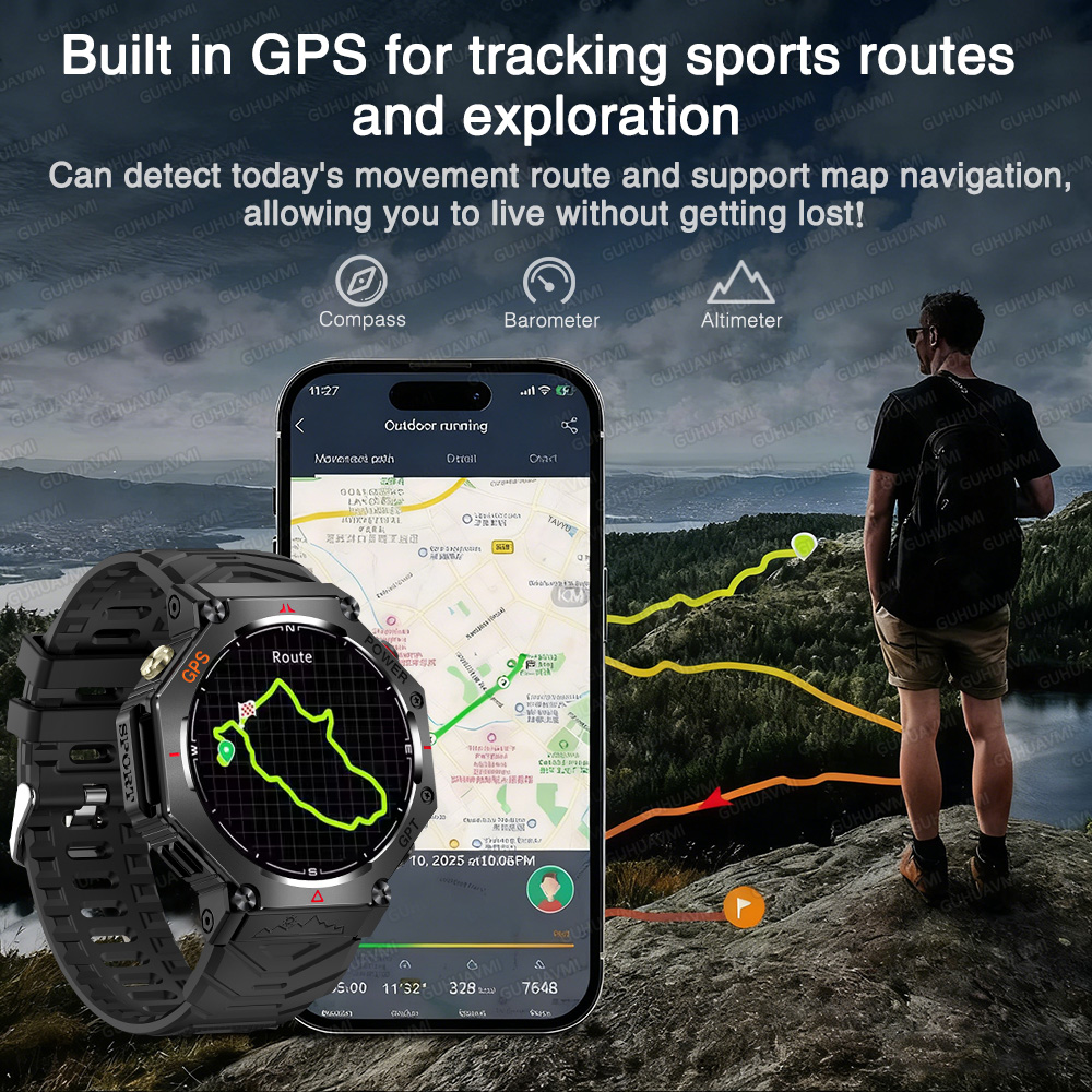 2025 New Outdoor GPS Smart Wat - Definition Of Outdoor Sport recension och pris